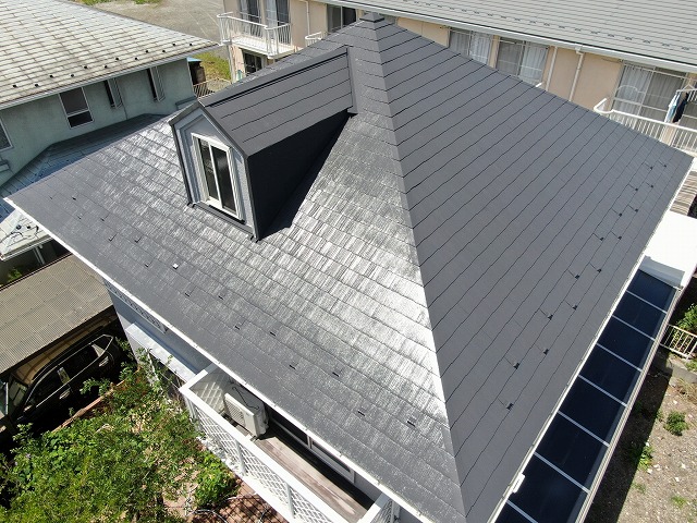 南アルプス市　屋根塗装